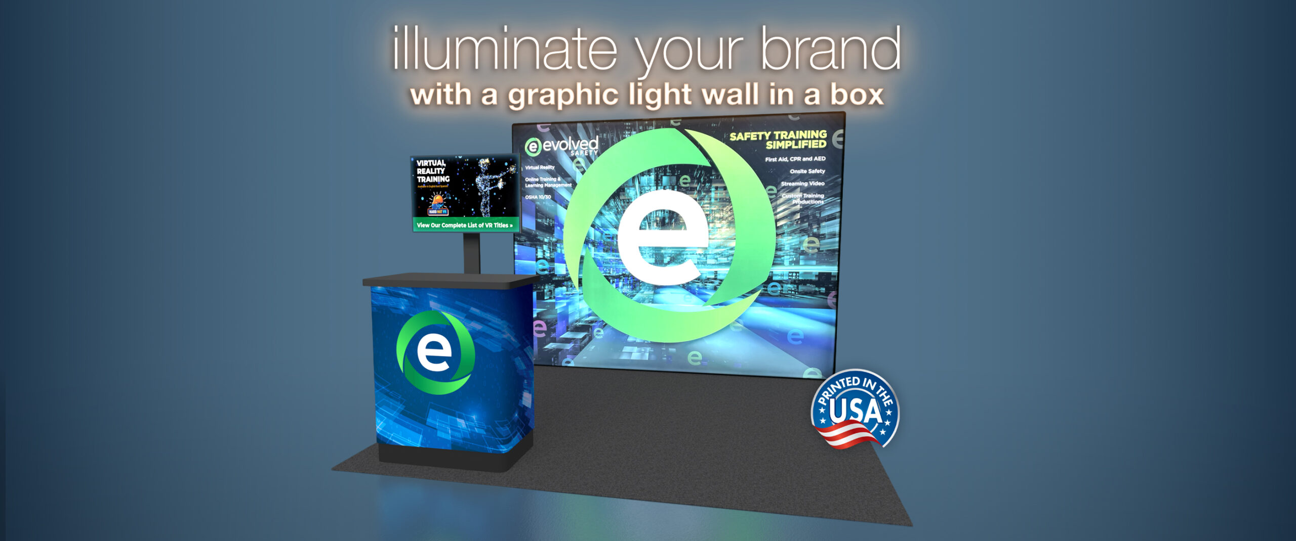 Graphic Light Wall Landing